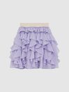 Reiss Lilac Lola Senior Ruffle Tulle Skirt