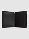 Reiss Black Declan Saffiano Leather Folio