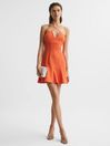 Reiss Orange Trina Strappy Mini Dress