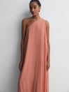 Reiss Coral Charly One Shoulder Maxi Dress