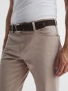 Reiss Stone Kalkan Slim Fit Five Pocket Trousers