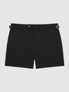 Reiss Black Sun Side Adjuster Swim Shorts