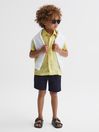 Reiss Lemon Holiday Junior Short Sleeve Linen Shirt