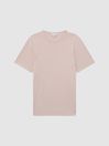 Reiss Soft Pink Melrose Cotton Crew Neck T-Shirt