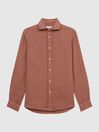 Reiss Sienna Ruban Linen Button-Through Shirt