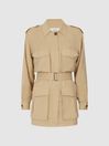 Reiss Neutral Joanie Relaxed Fit Utility Jacket