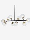 .COM Black Antique Brass Globe Large Pendant Pendant
