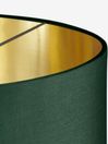 .COM Green and Brushed Brass Oro Pendant Drum Lamp Shade