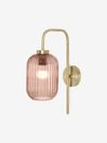 .COM Pink Briz Antique Brass Wall Lamp