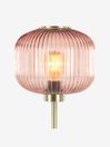 .COM Pink Briz Textured Glass Floor Lamp