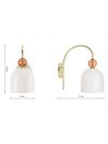 .COM Pink Multi Whitney Wall Lamp