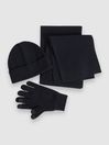 Reiss Navy Chesterfield Gs Merino Wool Hat, Scarf, and Gloves Set