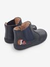 Start-Rite Navy Start-Rite Hedgehog Leather Boots