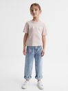 Reiss Blue Elodie Junior High Rise Elasticated Jeans