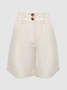 Reiss Cream Ember Tailored Shorts