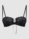 Reiss Black Calvin Klein Underwear Lace Balconette Bra