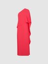 Reiss Coral Jordyn Off-Shoulder Cape Maxi Dress