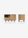 .COM Distressed Oak Effect Damien Corner TV Unit