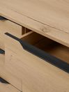 .COM Oak Damien Wide Chest of Drawers