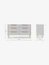 .COM Grey Ebro Wide Chest of Drawers