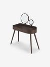 .COM Dark Stain Oak Odie Console Dressing Table