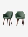 .COM Bay Green Set of 2 Lule Carver Dining Chairs
