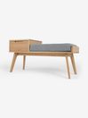 .COM Oak Jenson Dining Storage Bench
