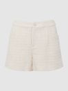 Paige Textured High Rise Shorts