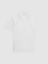 Reiss White Leeds Slim Fit Mercerised Cotton T-Shirt