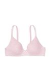 Victoria's Secret Pink Petal Heather Pink Smooth Logo Strap Lightly Lined Non Wired T-Shirt Bra