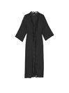 Victoria's Secret Black Modal High Slit Long Robe