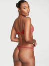 Victoria's Secret Clay Brown Lace Lace Front Thong Knickers