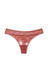 Victoria's Secret Clay Brown Lace Lace Front Thong Knickers