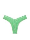 Victoria's Secret PINK Green Tulip Lace Brazilian Knickers