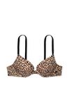 Victoria's Secret Nude Leopard Smooth Push Up T-Shirt Bra