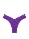 Victoria's Secret PINK Dark Purple Lace Brazilian Knickers