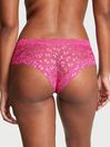 Victoria's Secret Forever Pink Xoxo Shine Foil Cheeky Lacie Knickers
