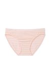 Victoria's Secret Purest Pink Clean Stripe Pink Printed Seamless Bikini Knickers