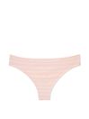 Victoria's Secret Purest Pink Clean Stripe Printed Seamless Thong Knickers