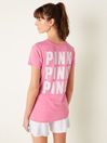 Victoria's Secret PINK Dreamy Pink Logo Short Sleeve T-Shirt
