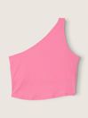 Victoria's Secret PINK Dreamy Pink Shrunken One Shoulder Shelf Tank Top