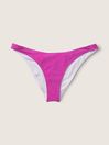 Victoria's Secret PINK Dahlia Magenta Cheeky Shimmer High Waist Cheeky Bikini Bottom