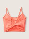 Victoria's Secret PINK Coral Flash Orange Ultimate Lightly Lined Twist Back Sports Bra