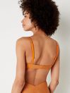 Victoria's Secret PINK Tangelo Orange Push Up Shimmer Bikini Top