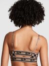 Victoria's Secret PINK Checkered Print Brown Non Wired Lightly Lined Sports Bra