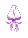 Victoria's Secret Purple Tease Bow Overt Bodysuit