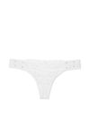 Victoria's Secret White Thong Broderie Knickers