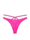Victoria's Secret Fuschia Frenzy So Obsessed Strappy Thong Joggery