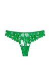 Victoria's Secret Verdant Green Embroidered Thong Knickers