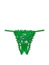 Victoria's Secret Verdant Green Embroidered Crotchless Brazilian Knickers